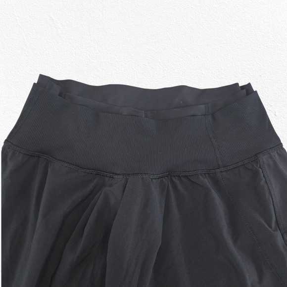 Lululemon Dance Studio Crop Wrap Waist Black Pants Size 6 Dual Waistband 2010s - Picture 6 of 11